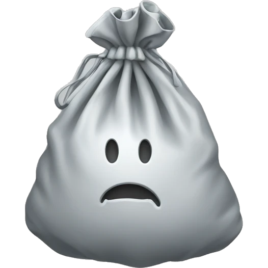 Un sac d’argent qui sourit emoji