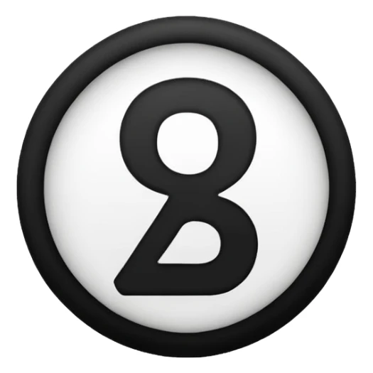 The number 15 in a black circle sticker