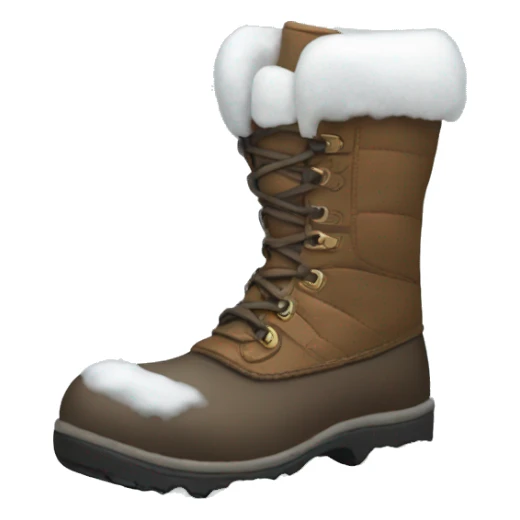 Boots with snow  sticker