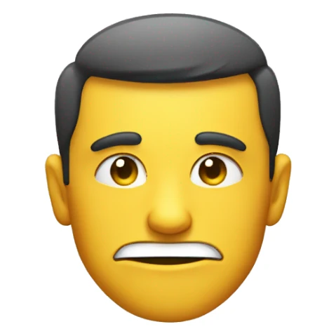 A smug smirking face sticker