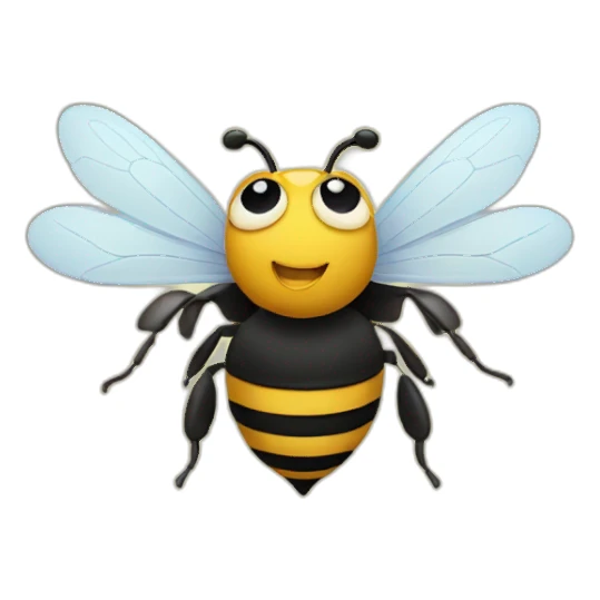 cartoon bee sticker