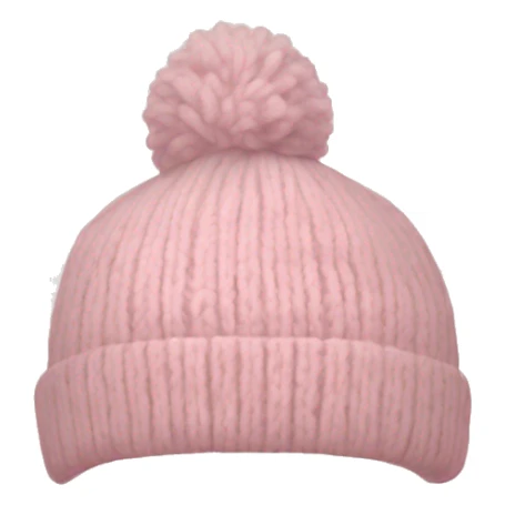A light pink winter beanie sticker