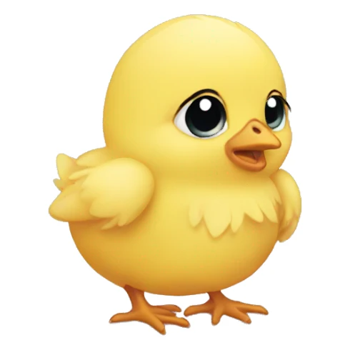 baby chick sad sticker