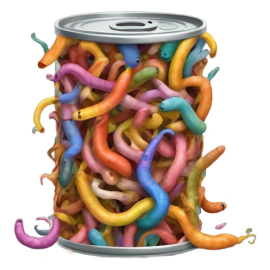 Can of worms  sticker