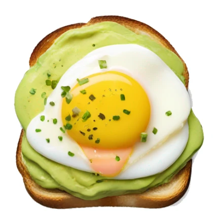 avocado toast an eggs benedict sticker