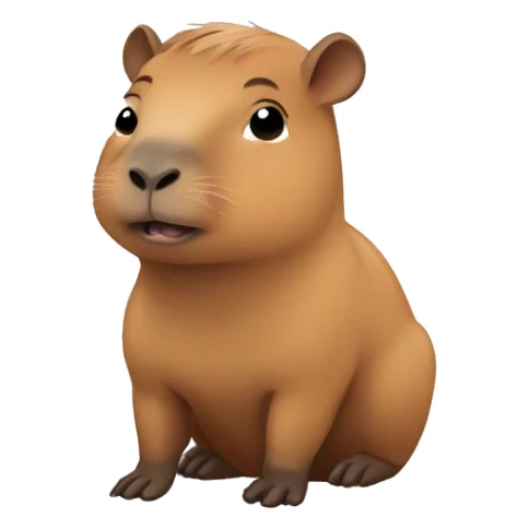 cute Capybara baby sticker