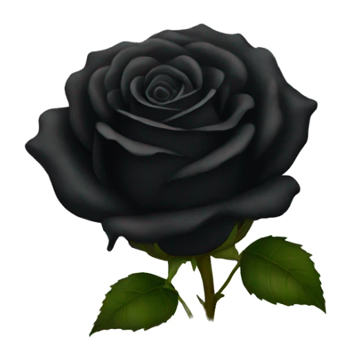 Black rose  sticker