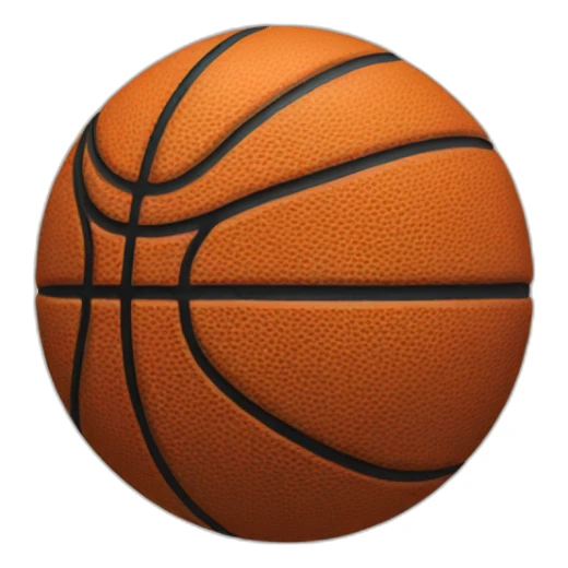 Coeur avec Basketball sticker