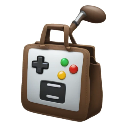 Make a bag emoji with a painted joystick sticker
