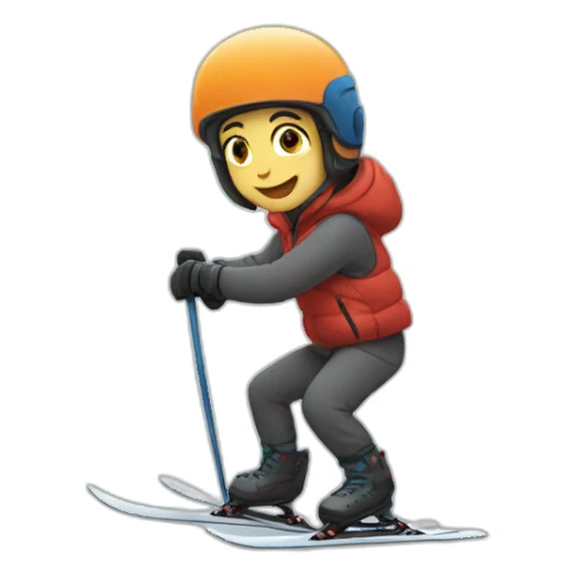 winter sport sticker