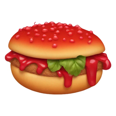 Red Food sticker
