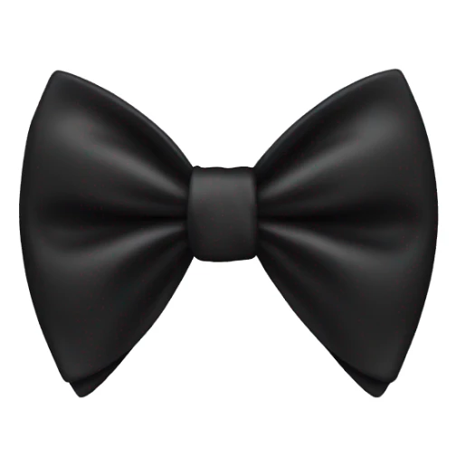 black bow tie sticker