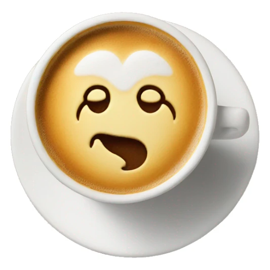 Heart with latte sticker