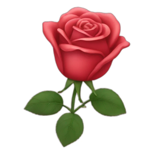 Rose sur un cœur sticker