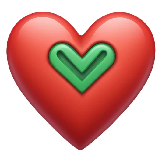 Heart that has letter M sticker