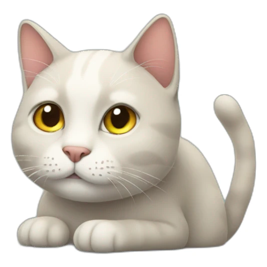 Cat that wants to be alone sticker