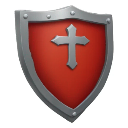 red faith shield sticker