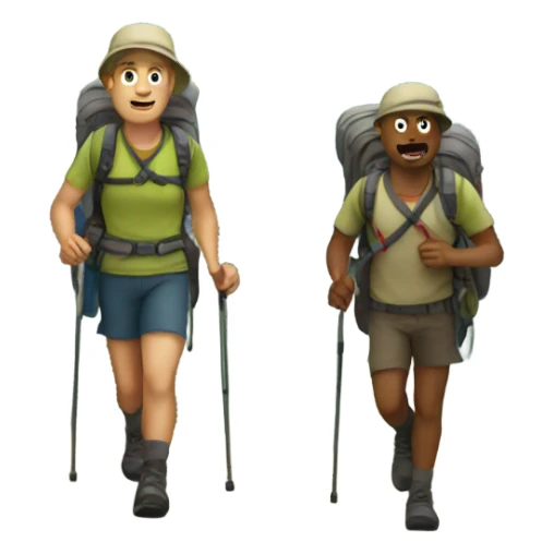 Trekking sticker