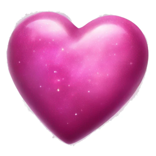 Pink heart galaxy sticker