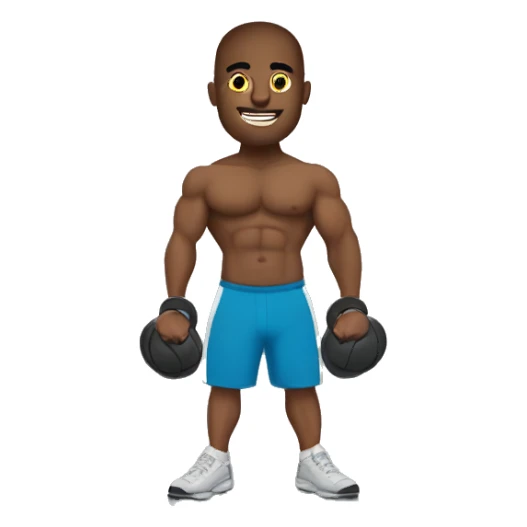 Un chico en un gym sticker