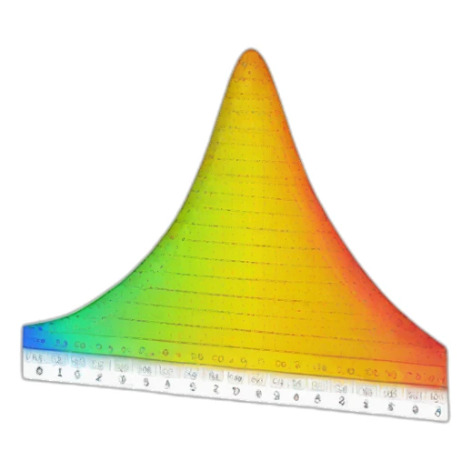 Normal distribution sticker