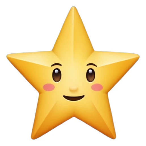 realistic star on space view sticker