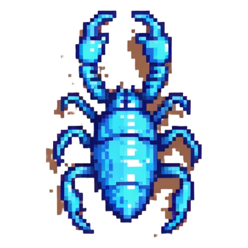 scorpion in desert sand sticker