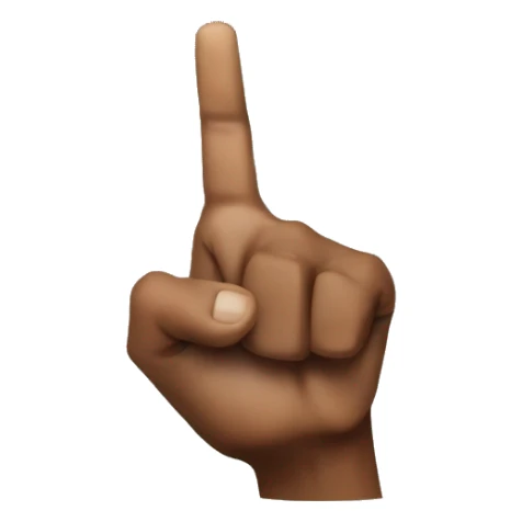 2pac hand sign sticker