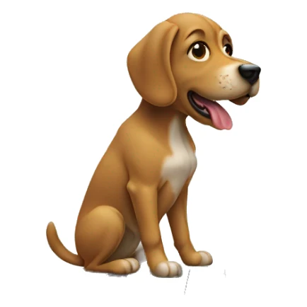 Dog play MacBook  sticker