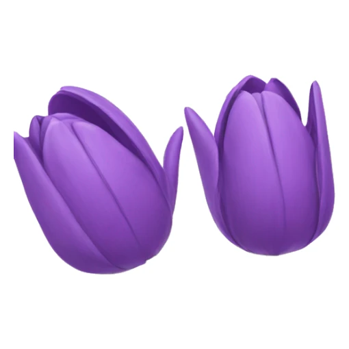 purple tulips sticker