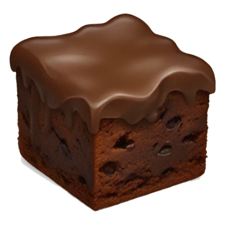 Brownie pastry sticker