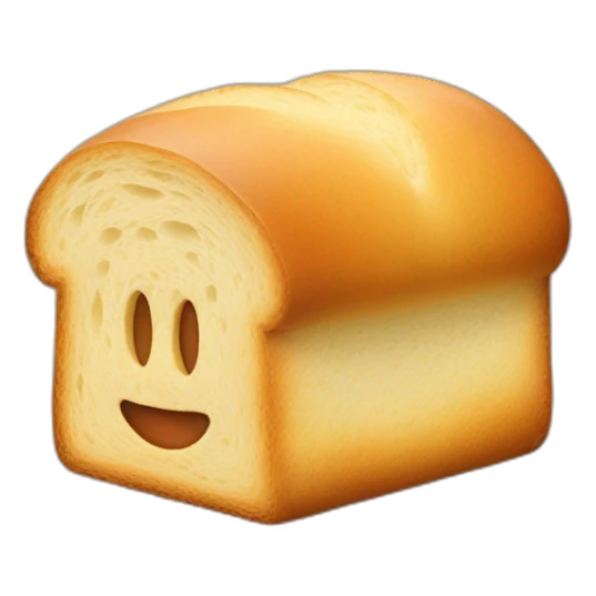 pain de mie cœur sticker
