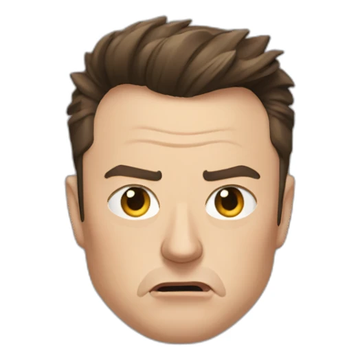 angry Elon musk sticker