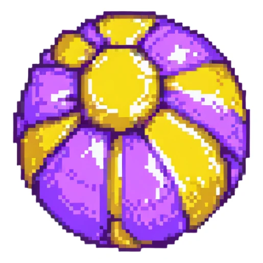 purple bomb low poly sticker