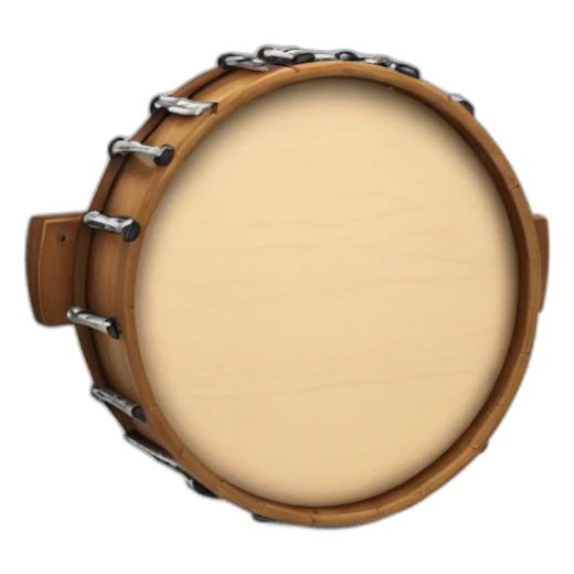 wooden tambourine sticker