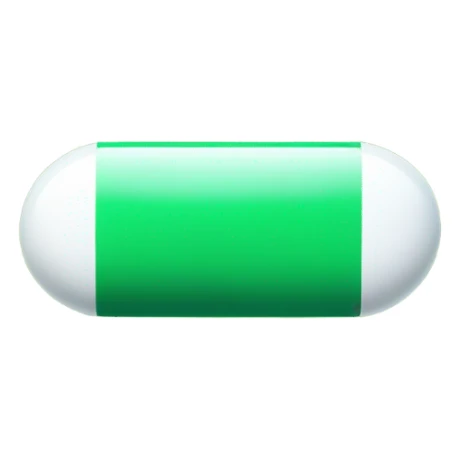 Half Green, Half White Pill, Pump.fun logo sticker