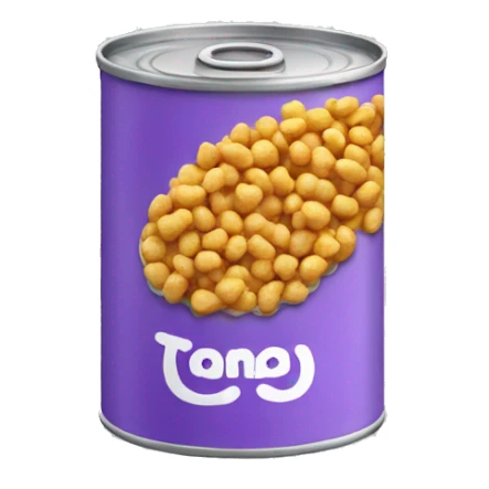 can with cat food sticker
