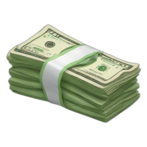 bundle of money sticker