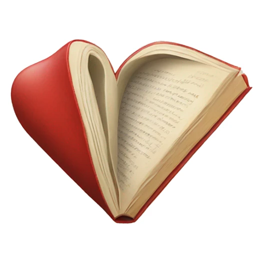 Heart book love sticker
