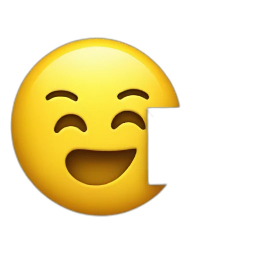 yellow emoji hugging a letter M sticker