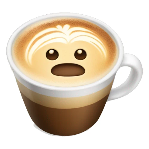 A beautiful coffee latte  sticker