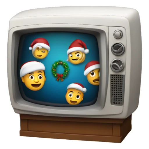 Televisión Navidad  sticker