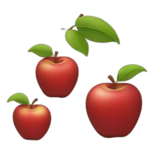 red apple wearing a black hoodie sticker