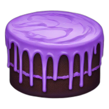 Purple cake sticker