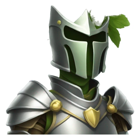humanoid plant knight sticker