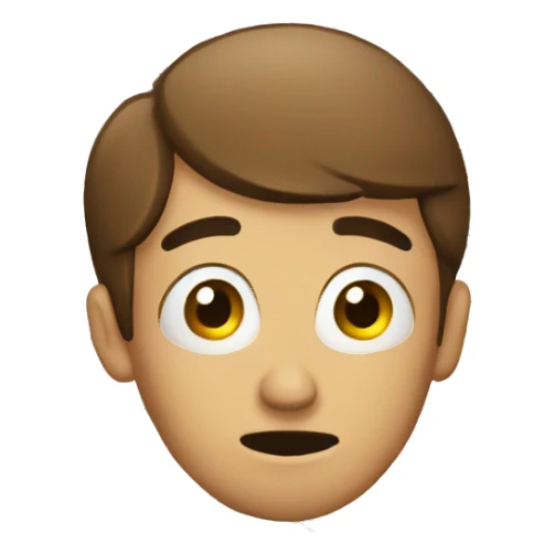 confused person looking at map sticker