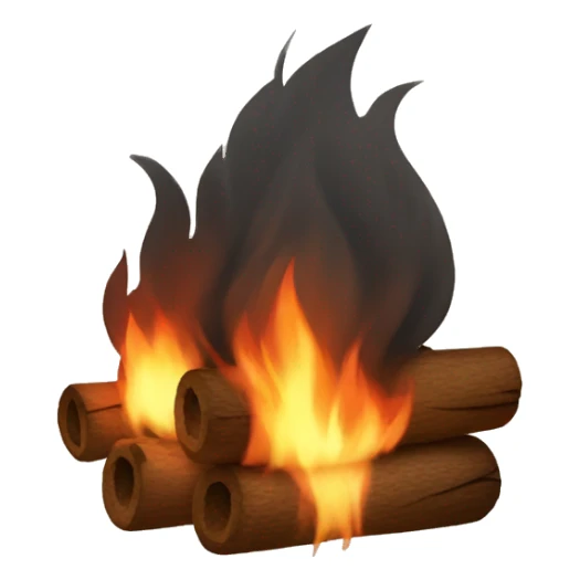 Cozy fire sticker