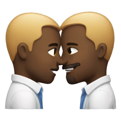 Dudes making out sticker