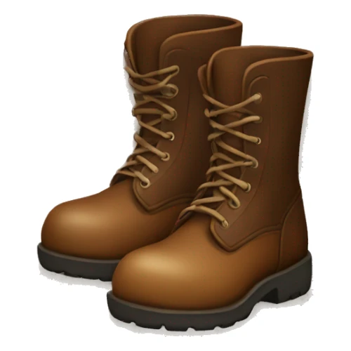 Brown boot sticker