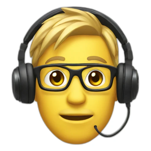 gamer headphones sticker